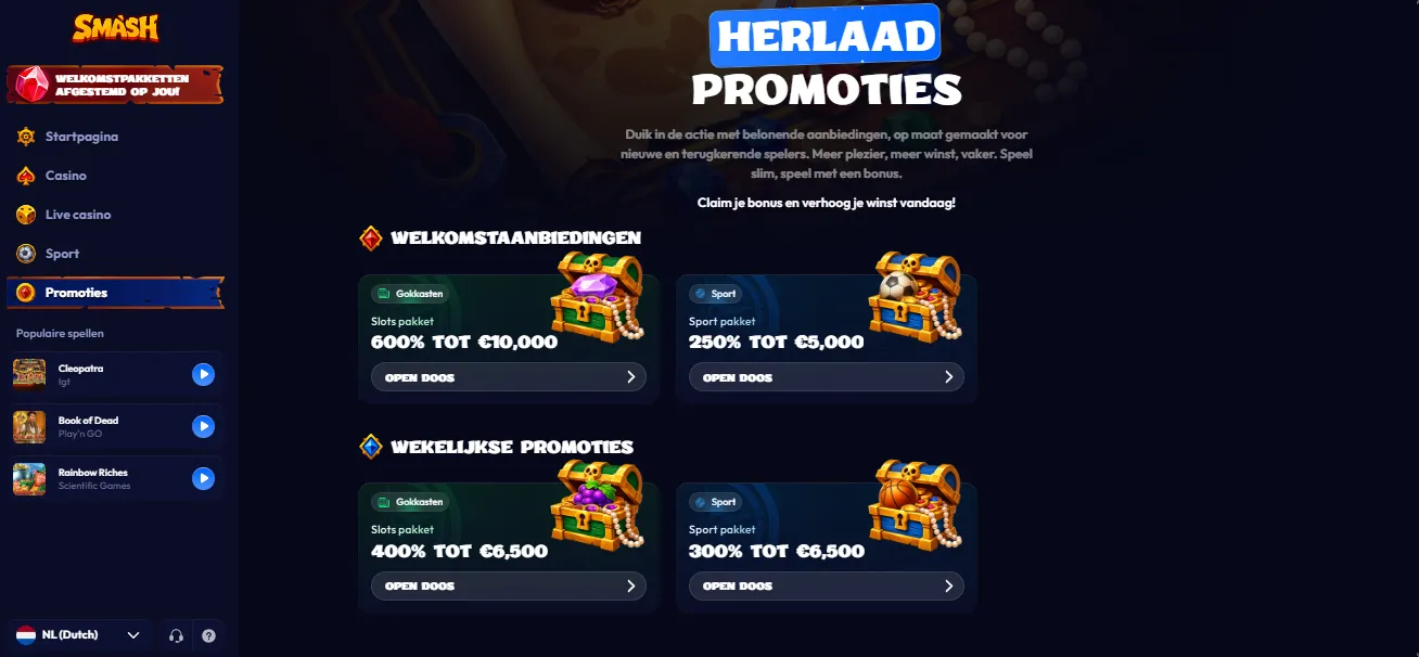 De beste spellen in casino zonder registratie voor Nederlandse spelers